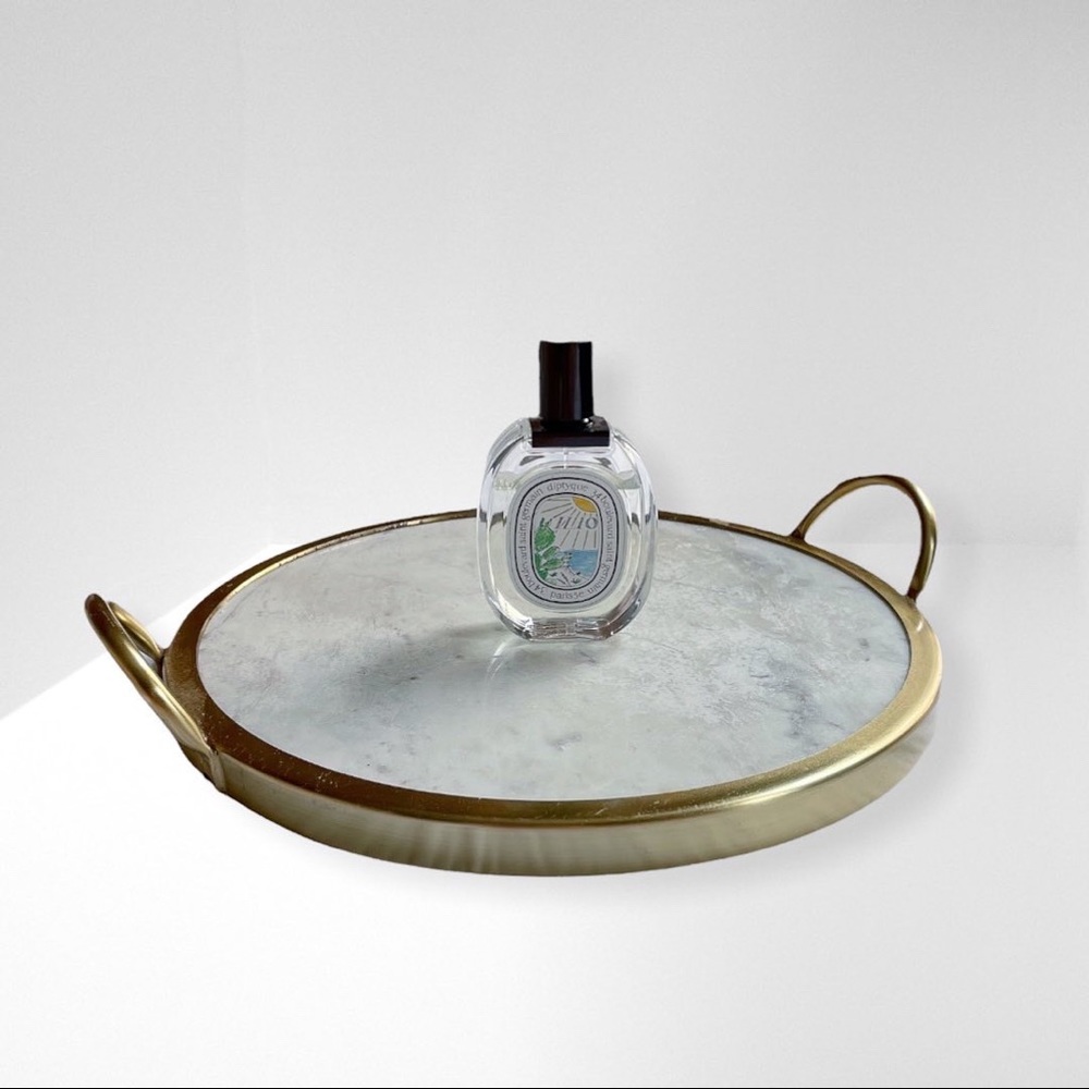 Marble + Brass Decorative Tray